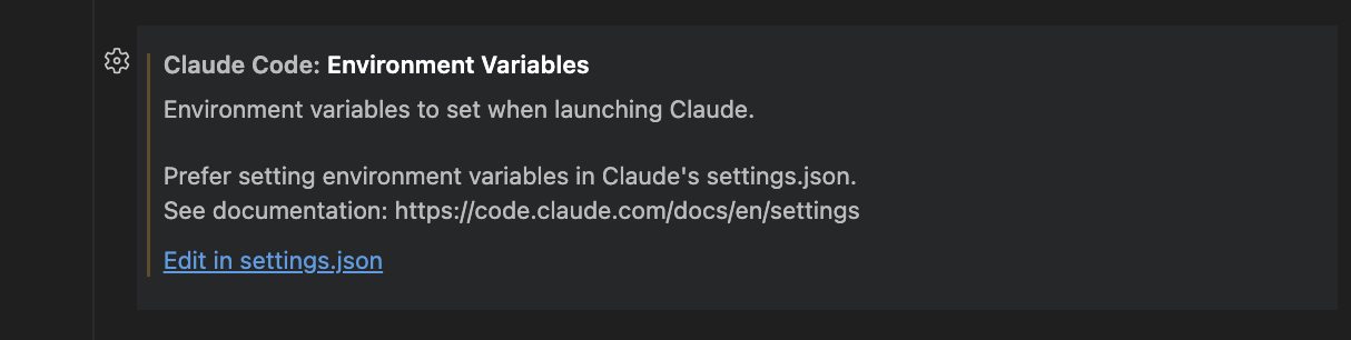 Environment Variables Section